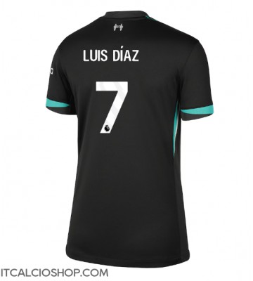 Liverpool Luis Diaz #7 Seconda Maglia Femmina 2024-25 Manica Corta